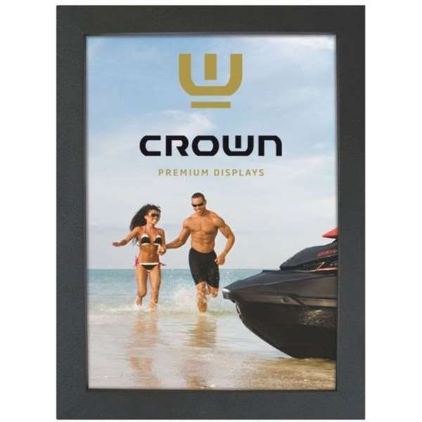 CROWN Klapprahmen mit 33mm Aluminium-Flachprofil, schwarz - A4 #8