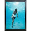 Klapprahmen mit 20mm Aluminium-Flachprofil, schwarz - 70 x 100 cm #1