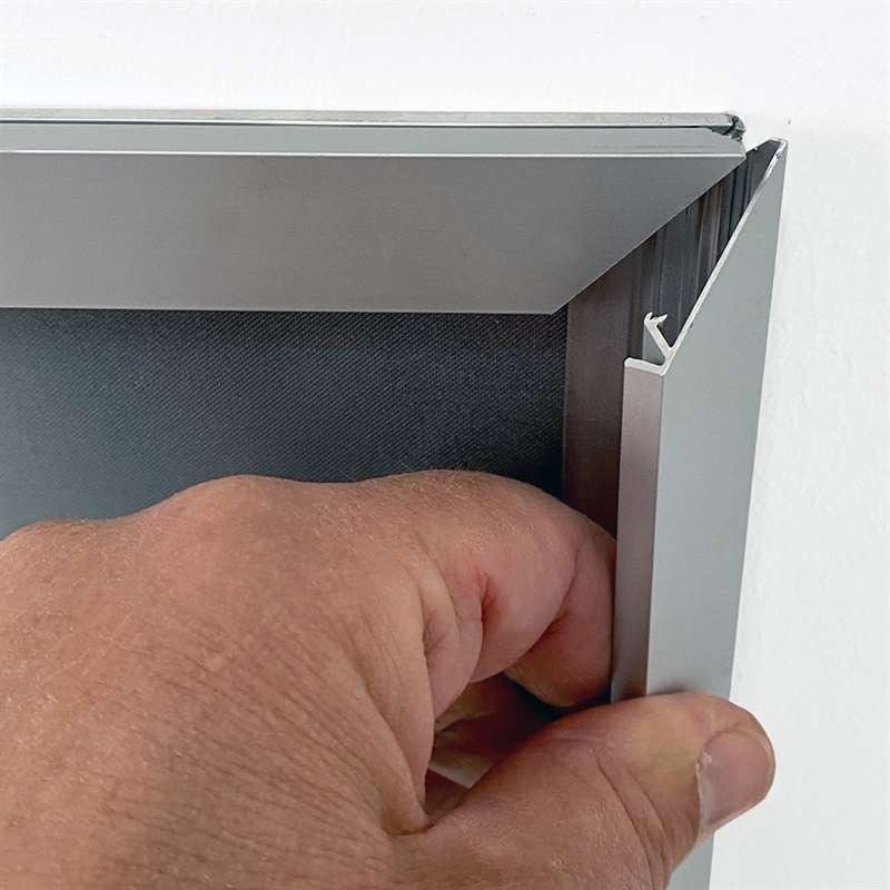 Klapprahmen mit 20mm Aluminium-Flachprofil, silber - 50 x 70 cm #3