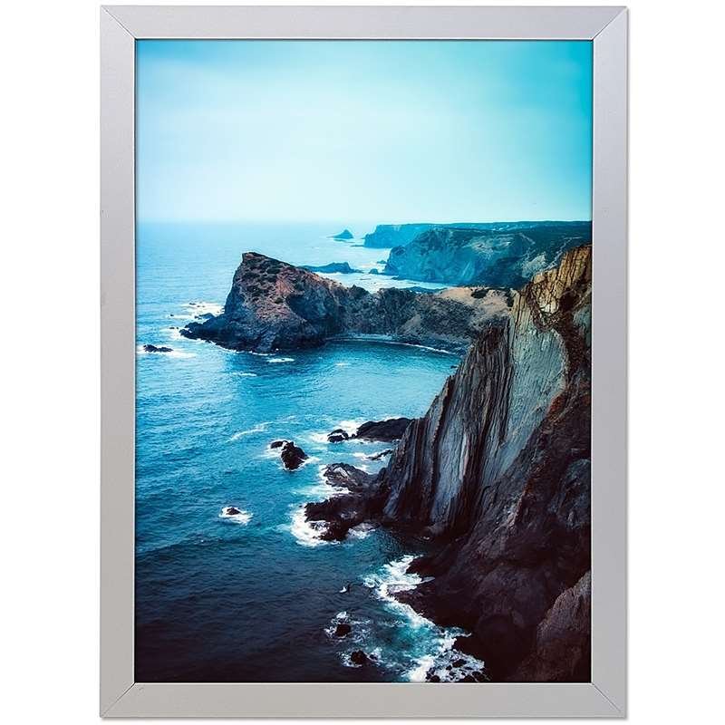 Klapprahmen mit 20mm Aluminium-Flachprofil, silber - A5 #1