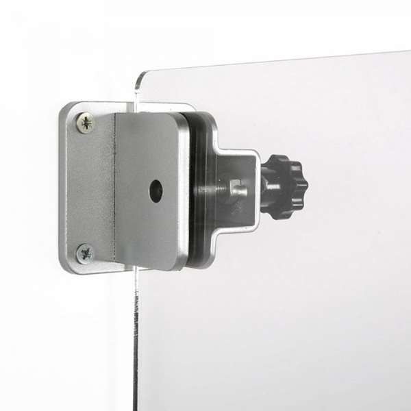 Universal-Klemmsatz für Hygieneabschirmung, 2 Plattenhalter für Wand oder Decke #9