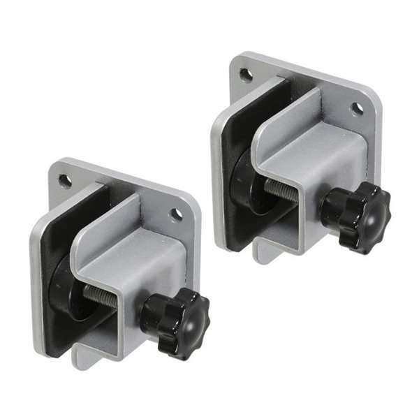 Universal-Klemmsatz für Hygieneabschirmung, 2 Plattenhalter für Wand oder Decke #1