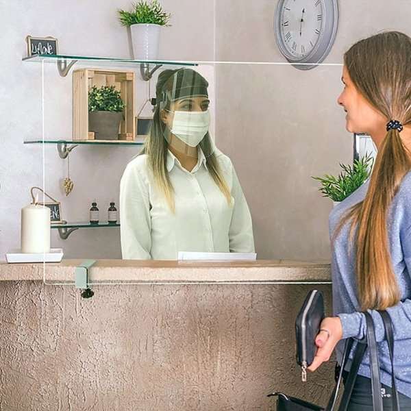Kantenklemmen-Set für Hygieneabschirmung Tisch, 2-tlg #10