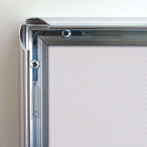Klapprahmen mit 25mm Aluminiumprofil, Stahloptik - A4 #6
