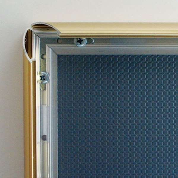 Klapprahmen mit 25mm Aluminiumprofil, gold poliert - A1 #3