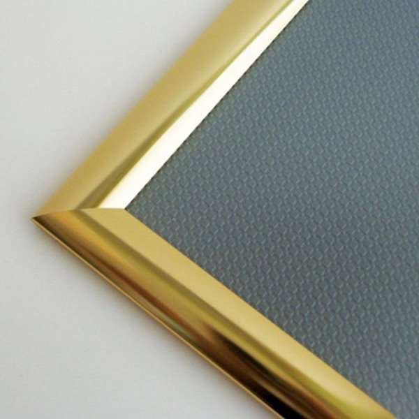Klapprahmen mit 25mm Aluminiumprofil, gold poliert - A1 #4