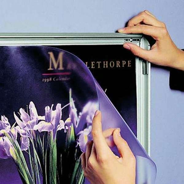 Klapprahmen mit 32mm Aluminium-Flachprofil, schwarz - 50 x 70 cm #5