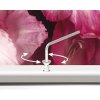 Abschließbarer Klapprahmen mit 32mm Aluminiumprofil, silber - 70 x 100 cm #3