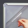 Abschließbarer Klapprahmen mit 32mm Aluminiumprofil, silber - 70 x 100 cm #5