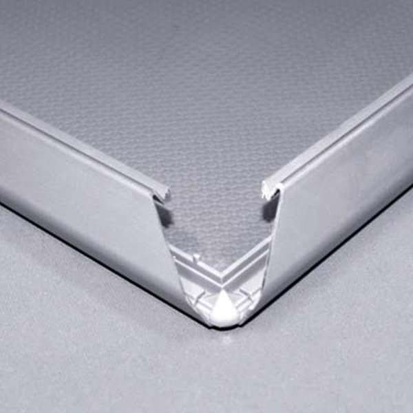 Abschließbarer Klapprahmen mit 32mm Aluminiumprofil, silber - 70 x 100 cm #2