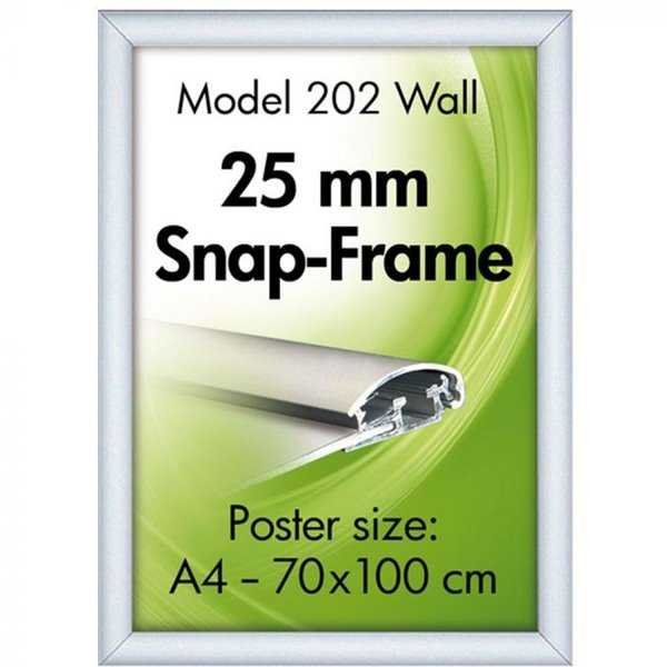 Klapprahmen mit 25mm Aluminiumprofil, silber - 50x70 cm #3