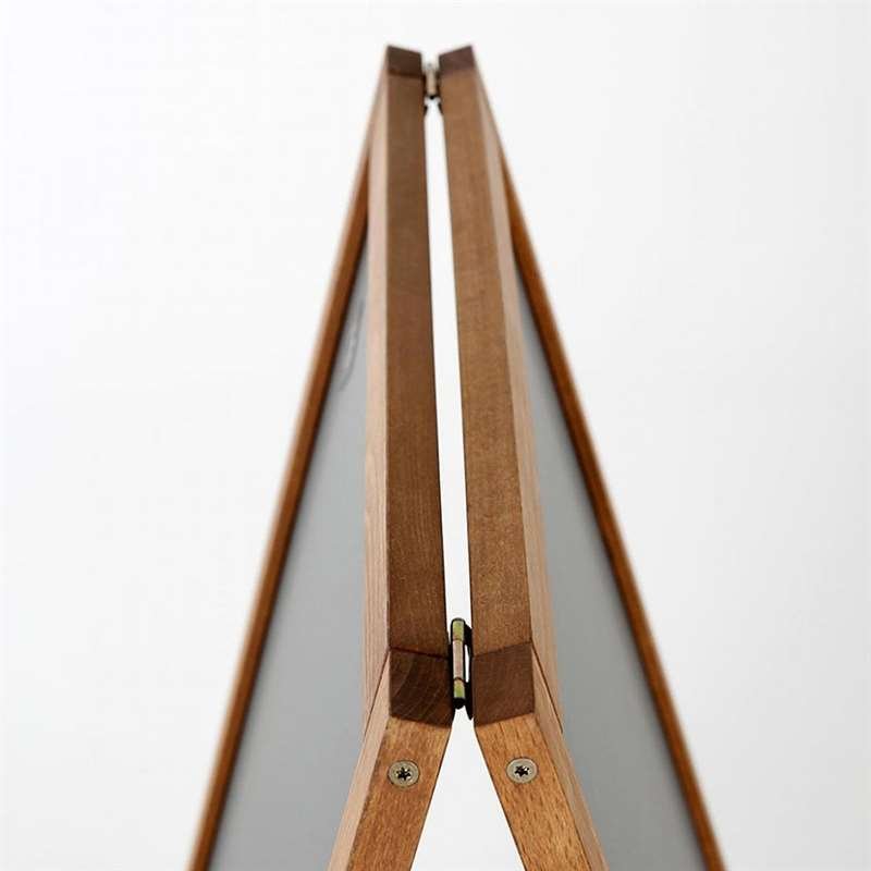 Wooden Kreidetafel Kundenstopper aus Holz mit mtalltafel, 60 x 80 cm #4