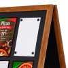 Wooden Kreidetafel Kundenstopper aus Holz mit mtalltafel, 60 x 80 cm #3