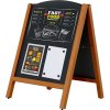 Wooden Kreidetafelschild Bow, dunkles Holz, Tafel 59 x 78 cm #1