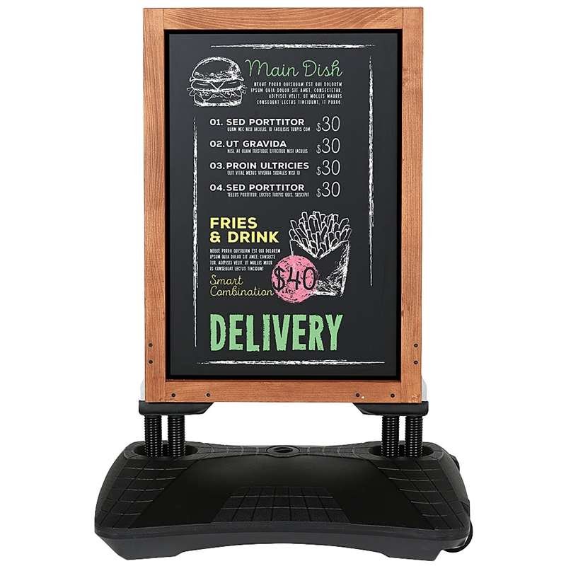 Wooden Wind-Sign Waterbase mit Stahlplatte, 59 x 78 cm #5
