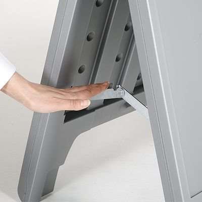 Compact Kunststoff-Kundenstopper, Mini, grau #4