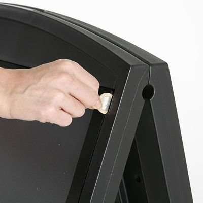 Compact Kunststoff-Kundenstopper, A1-schwarz #2