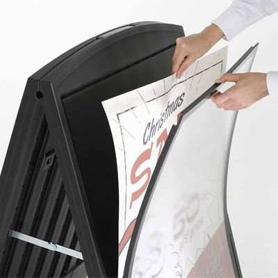 Compact Kunststoff-Kundenstopper, A1-schwarz #4