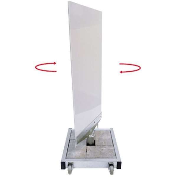 Outdoor Spin-Sign Kundenstopper - 40x79 cm - weiß #2