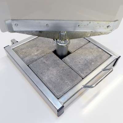 Outdoor Spin-Sign Kundenstopper - 40x79 cm - weiß #6