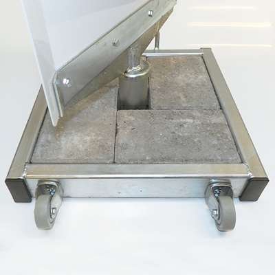 Outdoor Spin-Sign Kundenstopper - 40x79 cm - weiß #4