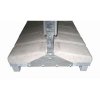 Schwerer Outdoor Kundenstopper mit Betonfuß, silver - 100x140 cm #2