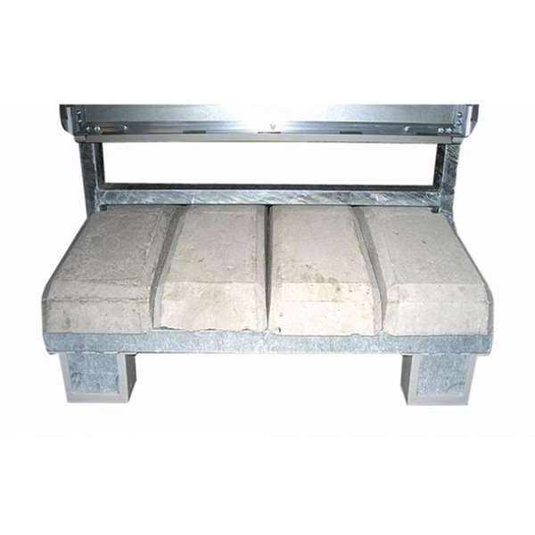 Schwerer Outdoor Kundenstopper mit Betonfuß, silver - 100x140 cm #5