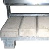 Schwerer Outdoor Kundenstopper mit Betonfuß, silver - 100x140 cm #3
