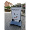 Wind-Sign Waterbase Budget Kundenstopper - 70x100 cm - Silber #14