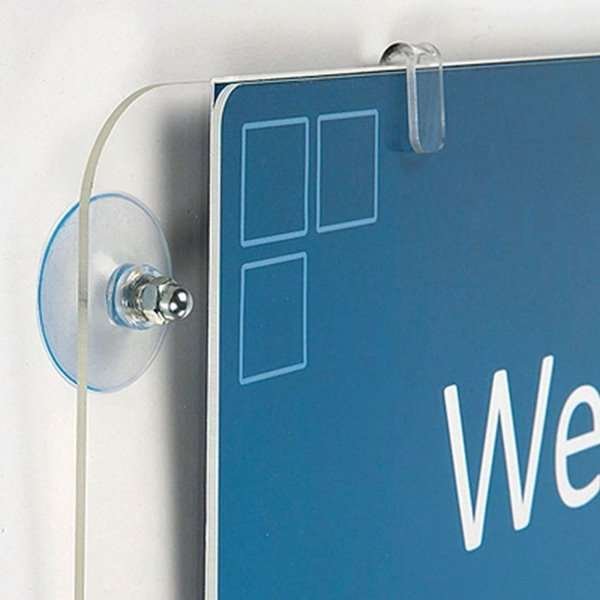 Fensterrahmen mit Saugnapf doppelseitig vertikal - A3 #2