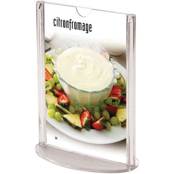 Ovaler Menükartenhalter vertikal - A4 - 21 x 29,7 cm #5