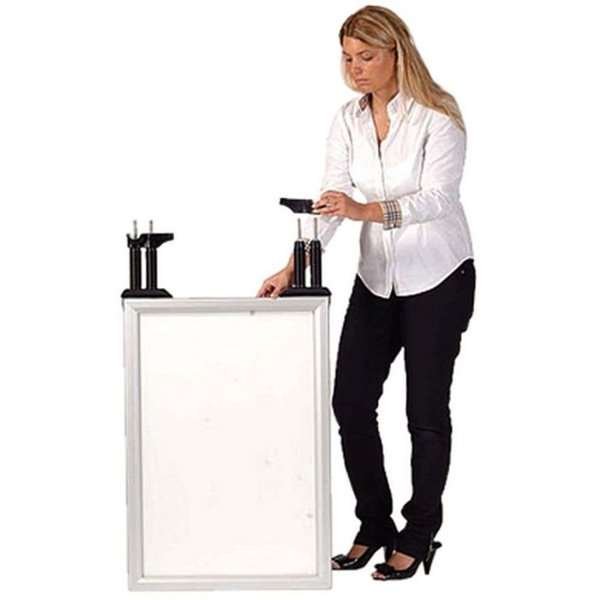 Wind-Line Budget Kundenstopper - 50 x 70 cm - Silber #13