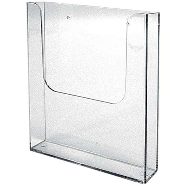 Acryl-Broschürenhalter für die Wand - vertikal - Flyer - M65 - 9,9 x 21 cm #2