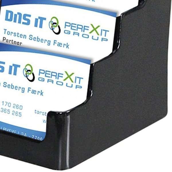 Multi-Visitenkartenhalter X4 - Schwarz #3
