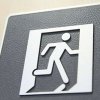 Symbol, Türschild, Mit, Blindenschrift - Exit #3