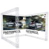 Crown Truss U-Shape 3 x 3 m, 15 x 15 cm, weiss #1