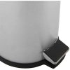 Pedal-Mülleimer, 20 l - Silber #2