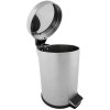 Pedal-Mülleimer, 20 l - Silber #5