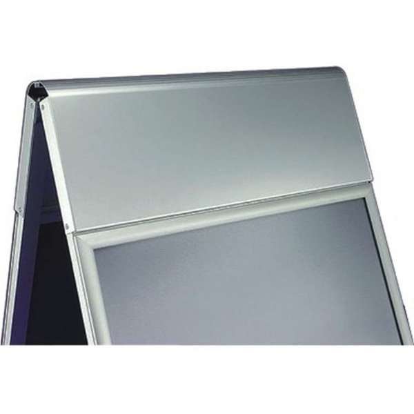 Alu-Line Logo Change Kundenstopper mit Logo schild - A1 - Silber #3