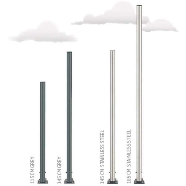 Pole Stand - 115 cm - Grau #7