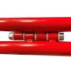 New Gotik Lux Kundenstopper mit Logo schild und Rad - A1 - rot #5