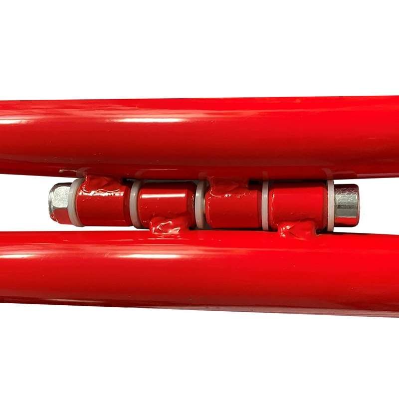 New Gotik Lux Kundenstopper mit Logo schild und Rad - A1 - rot #5