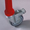 New Gotik Lux Kundenstopper mit Logo schild und Rad - A1 - rot #4
