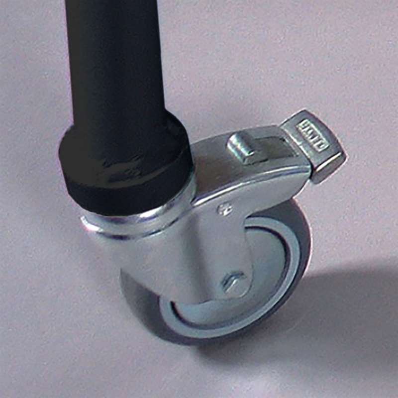 New Gotik Lux Kundenstopper mit Logo schild und Rad - A1 - schwarz #3