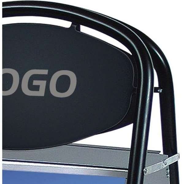Expo Ellipse Kundenstopper mit Logo schild - 50x70 cm - Schwarz #2