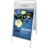 Expo Sign Kundenstopper mit Logo schild - 70x100 cm - weiß #5