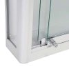 Vitrine - Showcase Wall Duo Glasvitrine mit LED-Licht und Schloss - Silber #3