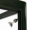 Vitrine - Showcase Desk Duo Glasvitrine mit LED-Licht und Schloss - Schwarz #4