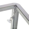 Vitrine - Showcase Desk Duo Glasvitrine mit LED-Licht und Schloss - Silber #8