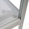 Vitrine - Showcase Desk Duo Glasvitrine mit LED-Licht und Schloss - Silber #7